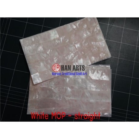 WHITE MOP (STRAIGHT) SHELL Laminated SHEET - 0.7mm