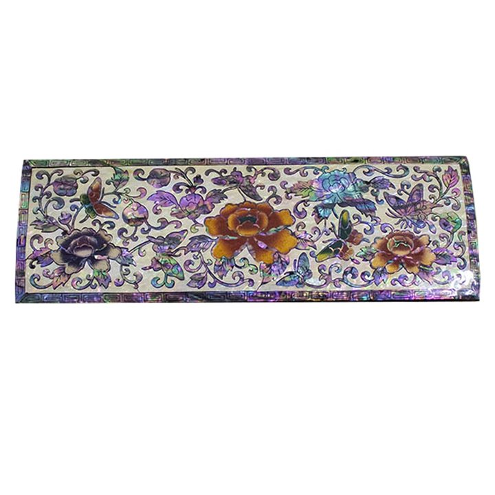 MOP Shell Pencil Case - peony design