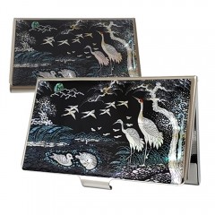 MOP Business card case - Cranes Pine Tree