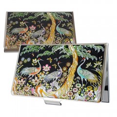 MOP Business card case - No.14 Pine Tree Cranes