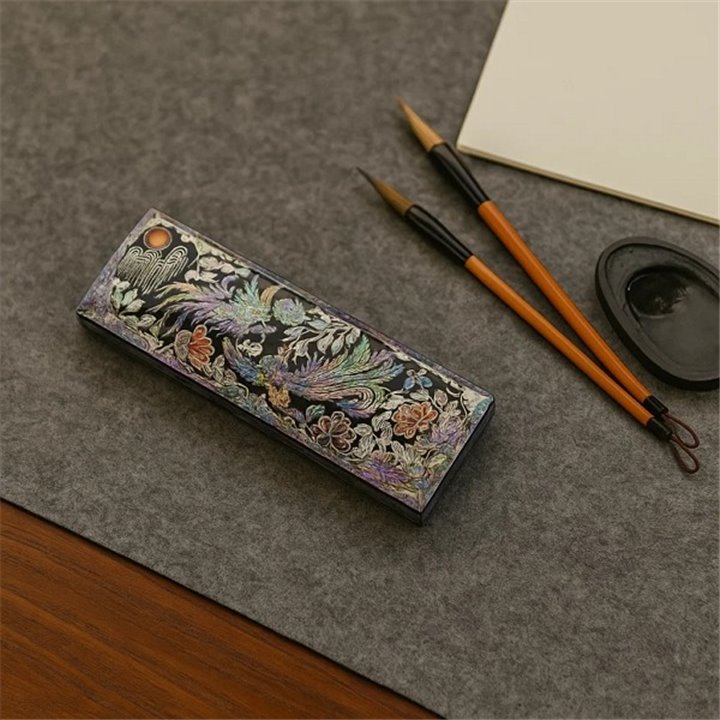 MOP Shell Pencil Case - pheonix design