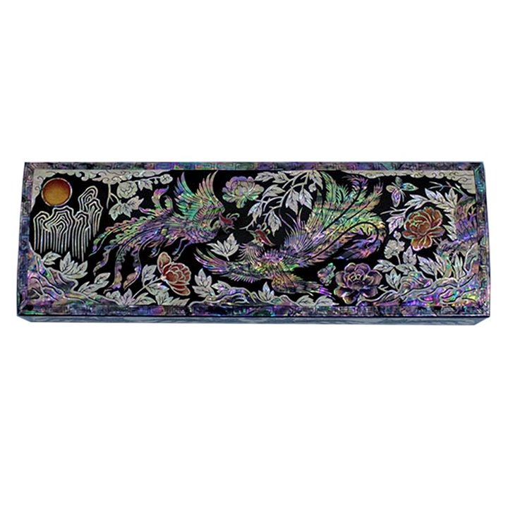 MOP Shell Pencil Case - pheonix design
