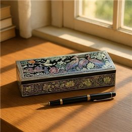 MOP Shell Pencil Case - Crane design