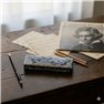 Handmade Korean Pencil Case – Lacquered Dragon Artwork in Real MOP