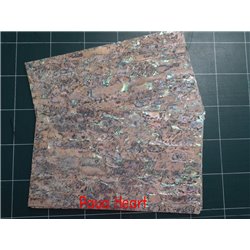 Paua Heart shell sheet