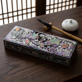 Elegant Korean Mother-of-Pearl Pencil Case