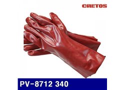 CRETOS 1129515 PVC glove PV-8712 340 10 sets (10 sets)