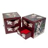 Double Gate Jewelry Box Korean Traditional Mother of Pearl - Bird design