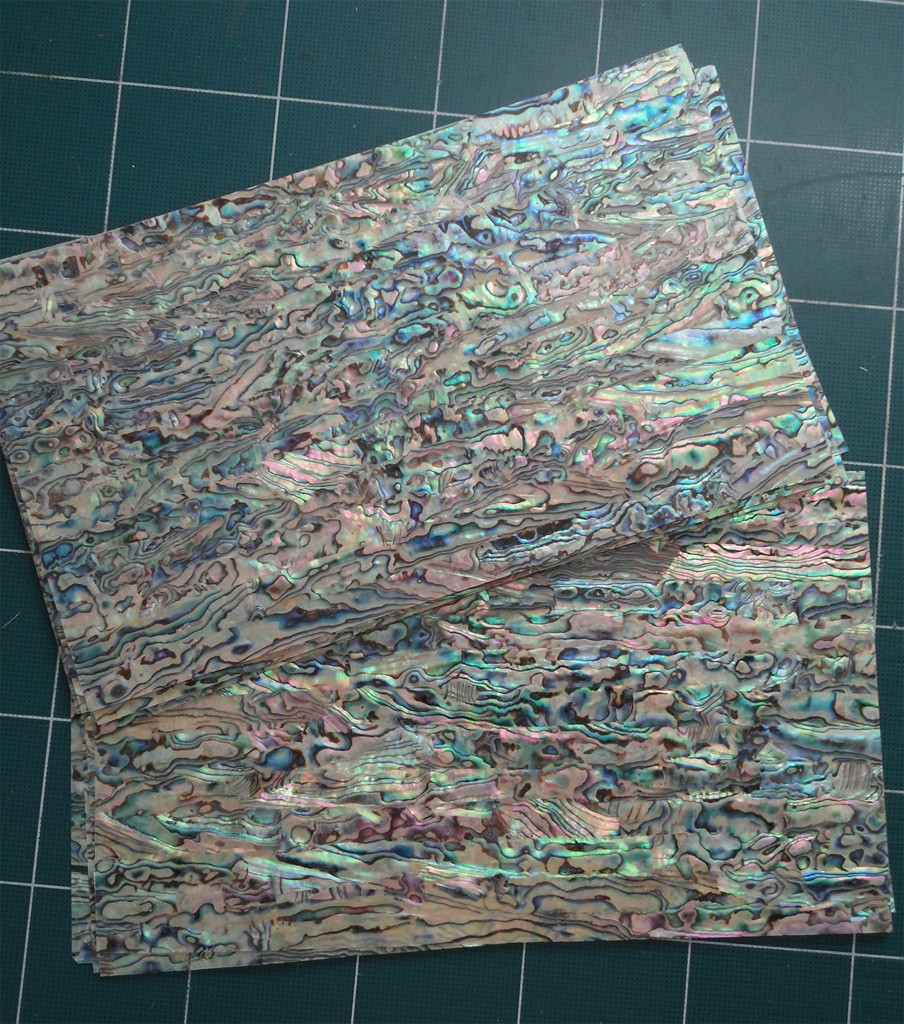 Paua Blue shell sheet